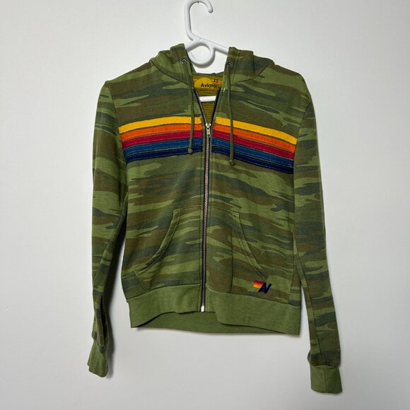 Aviator Nation Jackets & Blazers - Aviator Nation Camo Zip Hoodie Size XS
